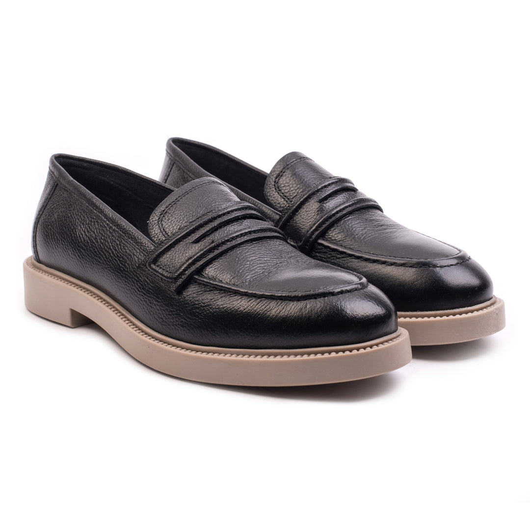 ANGEL LOAFER Fekete bőr