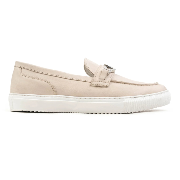 ALFA CHAIN LOAFER bézs nubuk