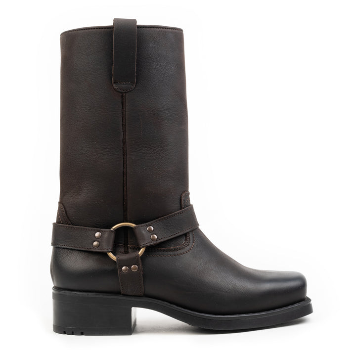 HARLEY HIGH BOOT barna viaszos bőr