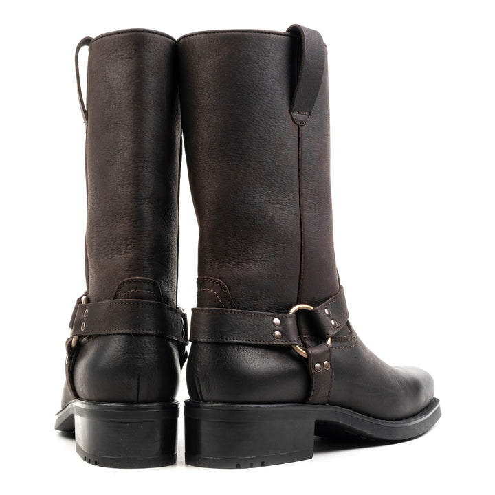 HARLEY HIGH BOOT barna viaszos bőr