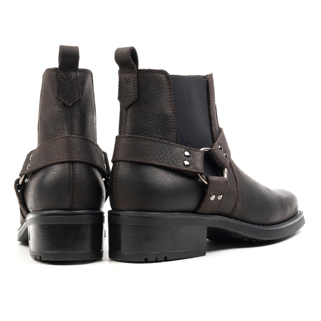 HARLEY BOKACSIZMA Barna viaszos bőr