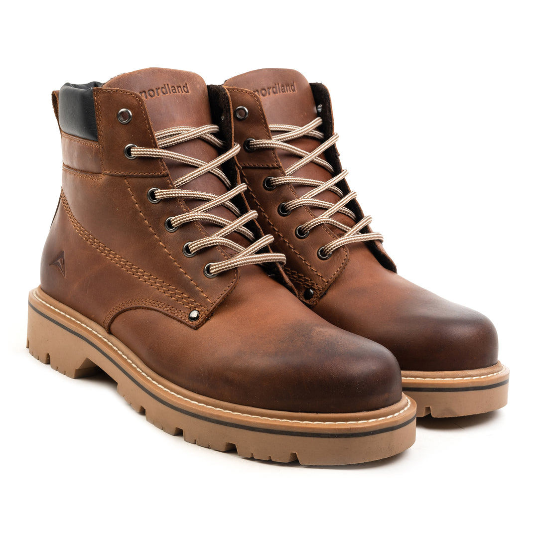 NEW THUNDER BOOT Tan bőr csizma