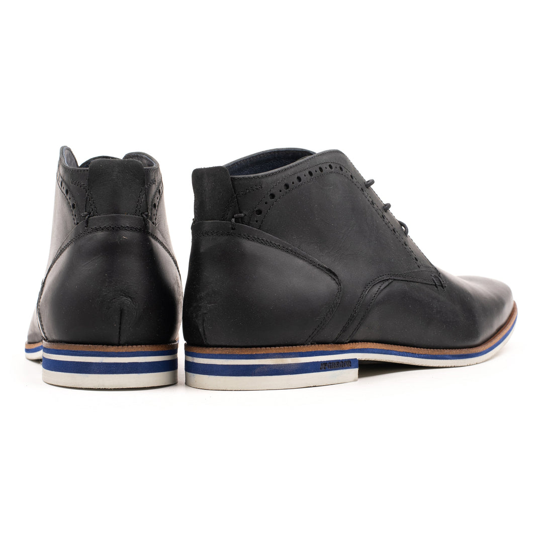 SANTANDER LACE UP Fekete Bőr Pull up