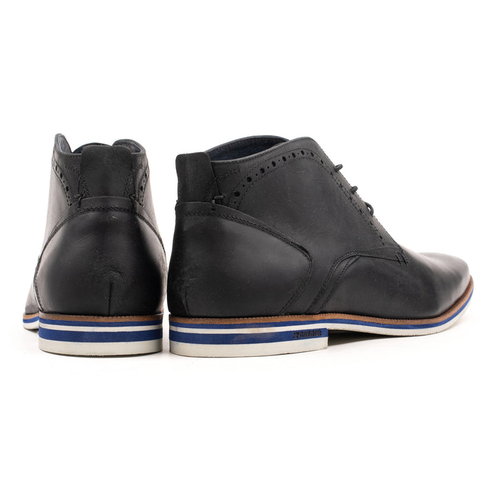 SANTANDER LACE UP Fekete Bőr Pull up