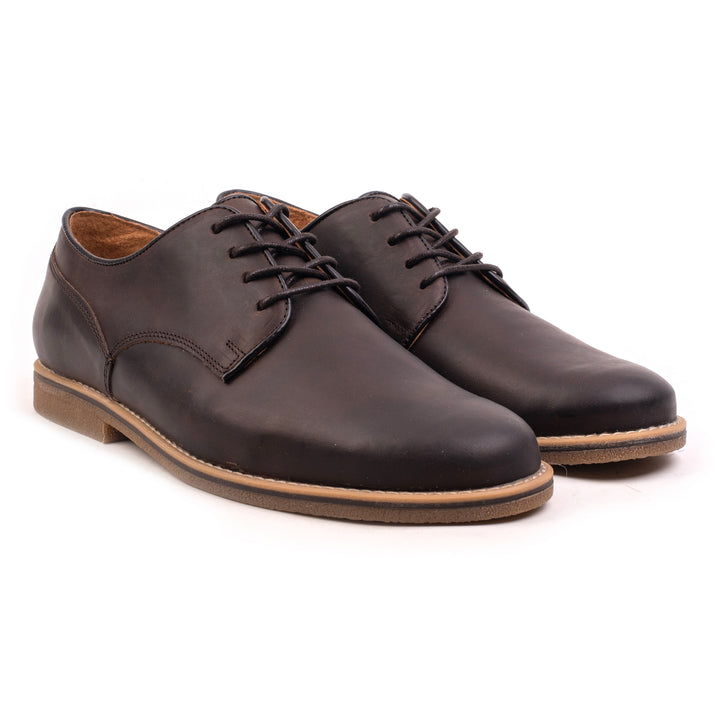 SPAZIO LACE UP barna bőr sneaker