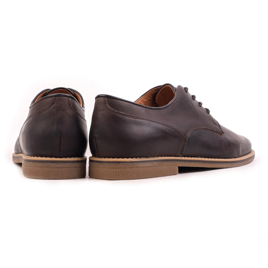 SPAZIO LACE UP barna bőr sneaker