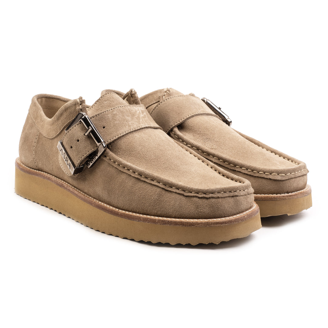 TOMMY SHOES Oatmeal Velour bőr sneaker