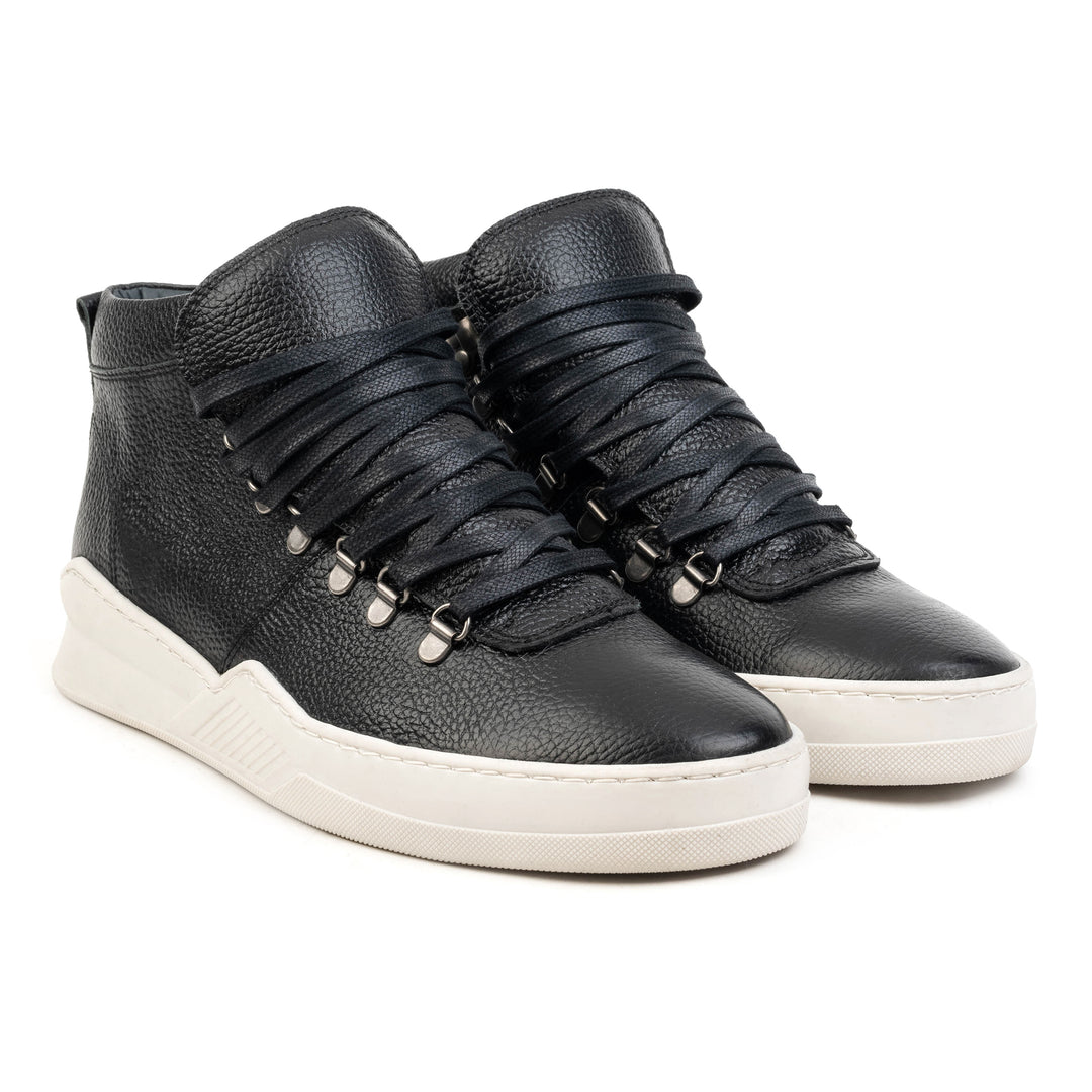 ESKO HIKING MID fekete marhabőr nubuk