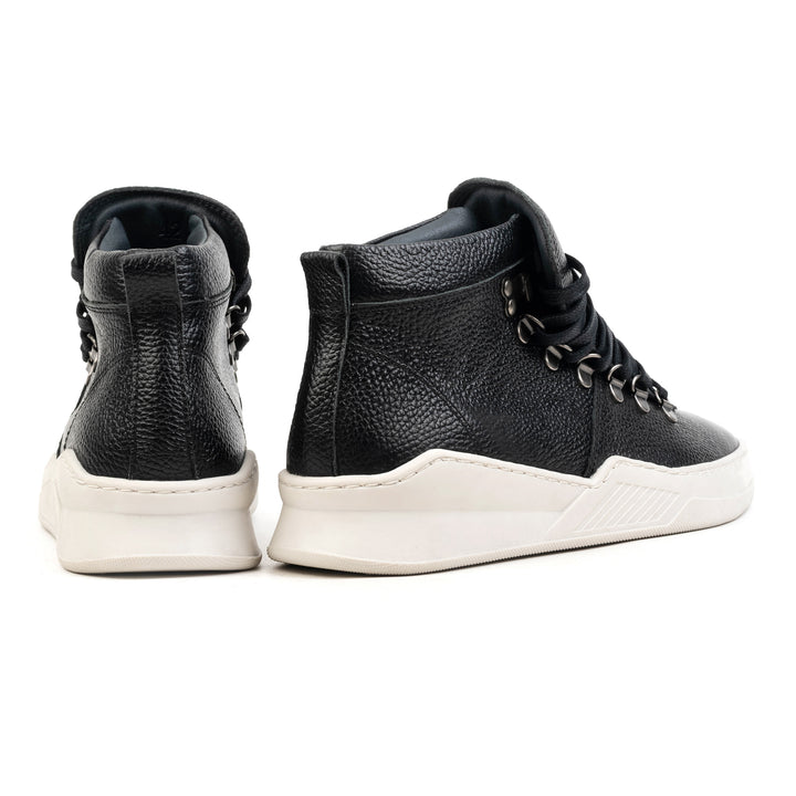 ESKO HIKING MID fekete marhabőr nubuk