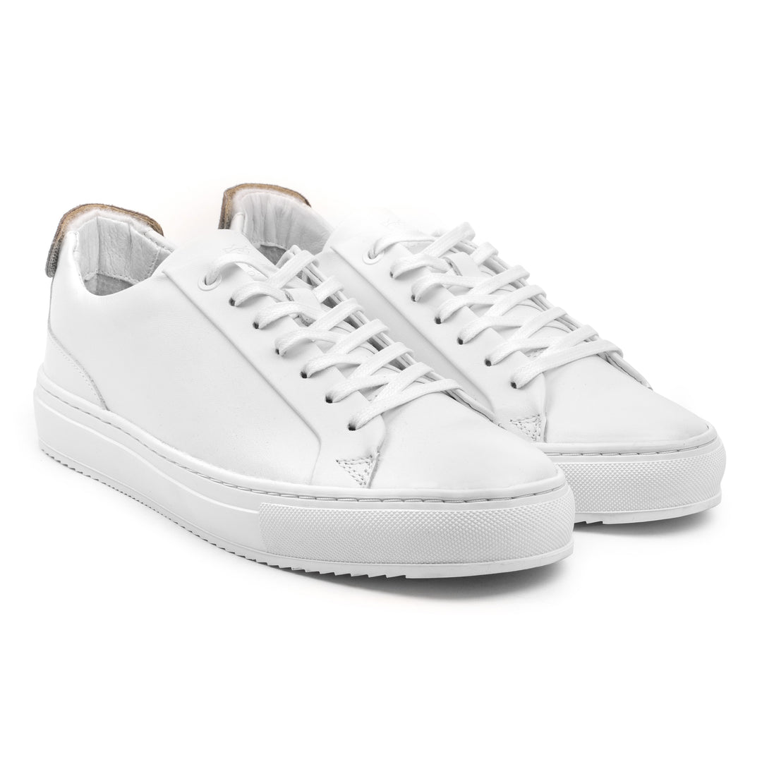 SORREN VELCRO LOW TOP fehér bőr
