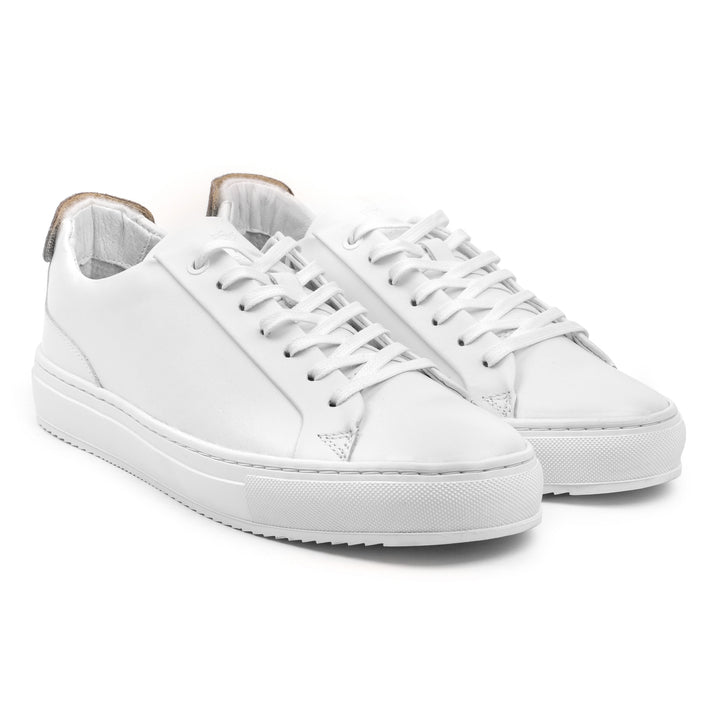 SORREN VELCRO LOW TOP fehér bőr