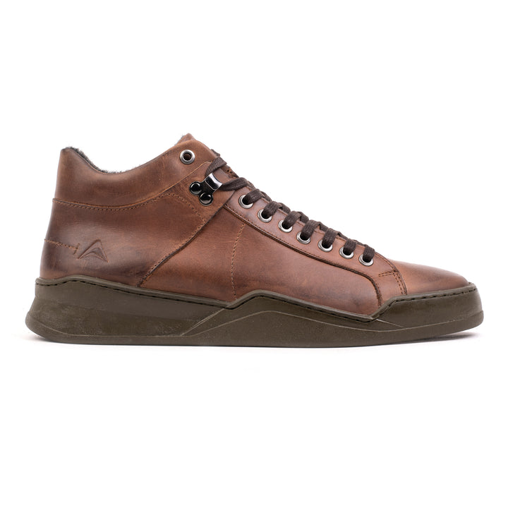 ALLIN ALPINA MID Tan bőr sneaker
