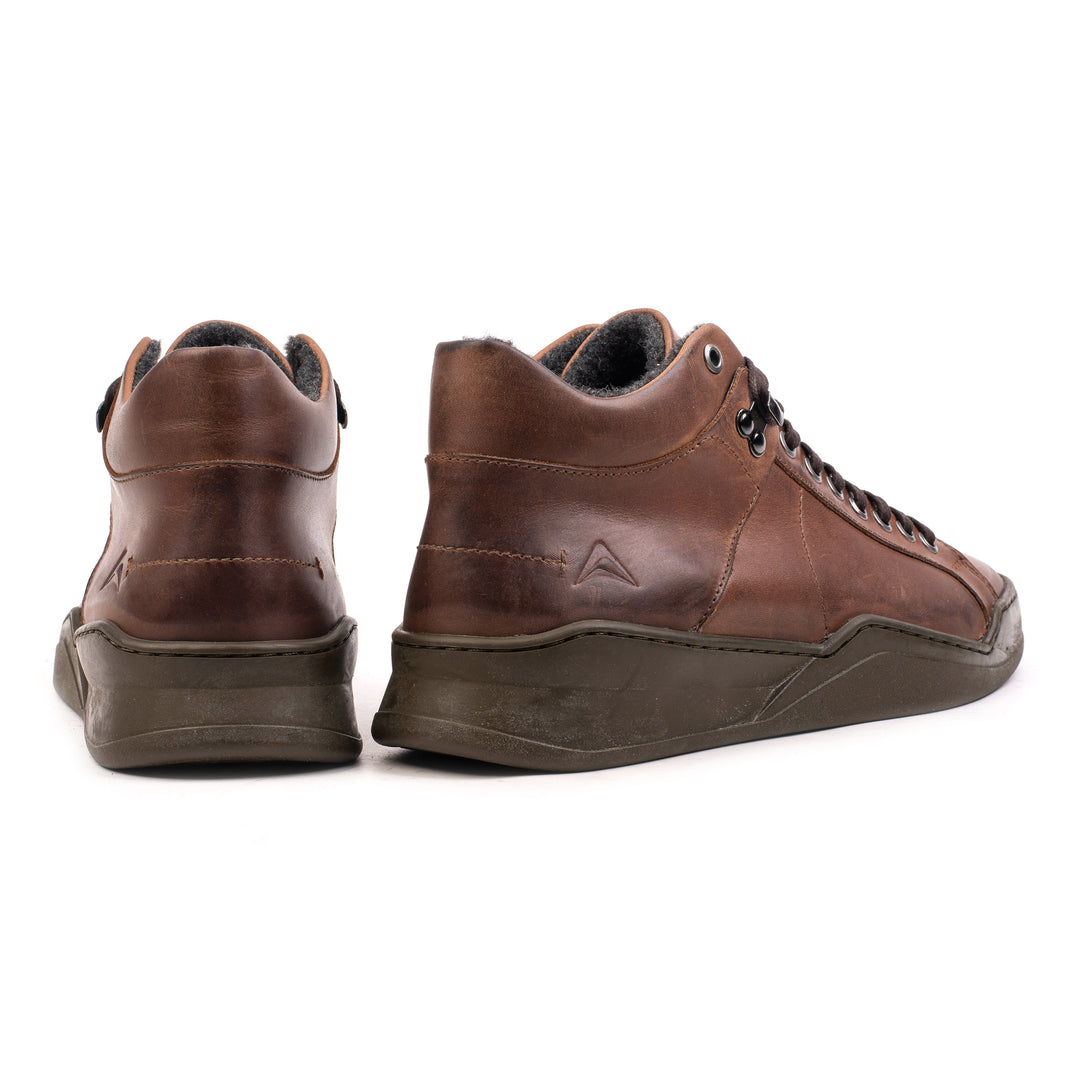 ALLIN ALPINA MID Tan bőr sneaker