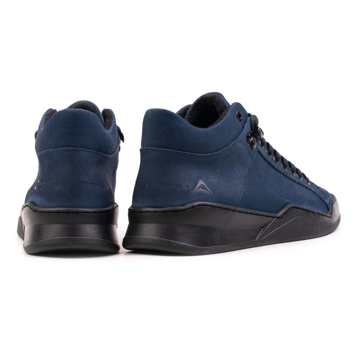 ALLIN ALPINA MID sötétkék nubuk sneaker