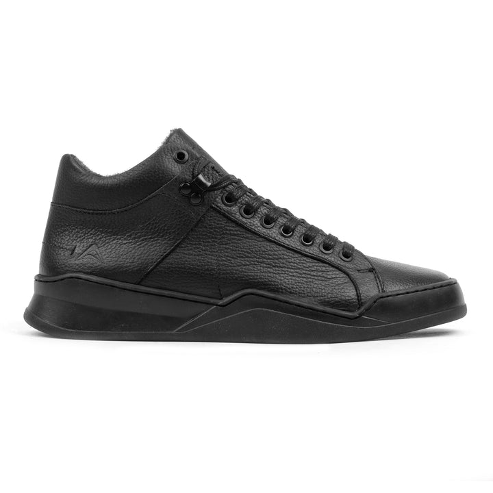 ALLIN ALPINA MID fekete bőr sneaker