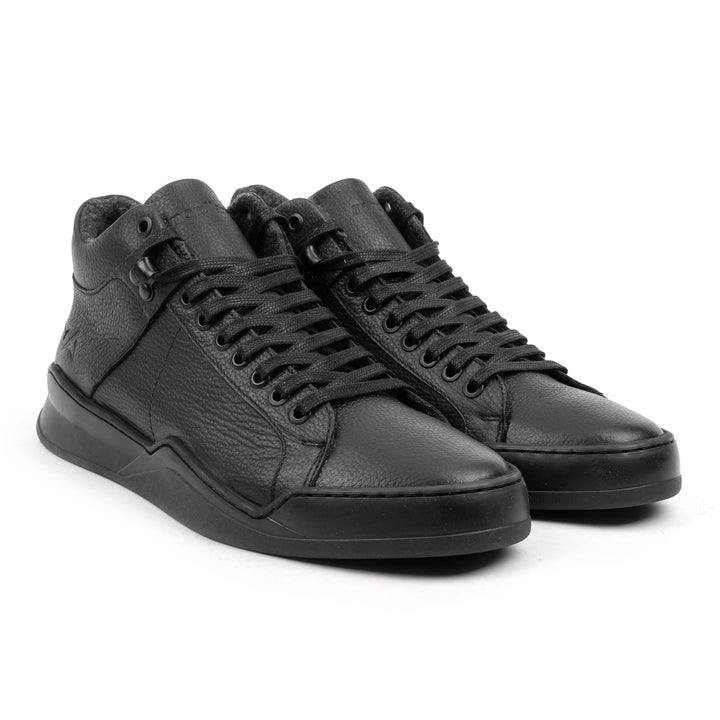 ALLIN ALPINA MID fekete bőr sneaker