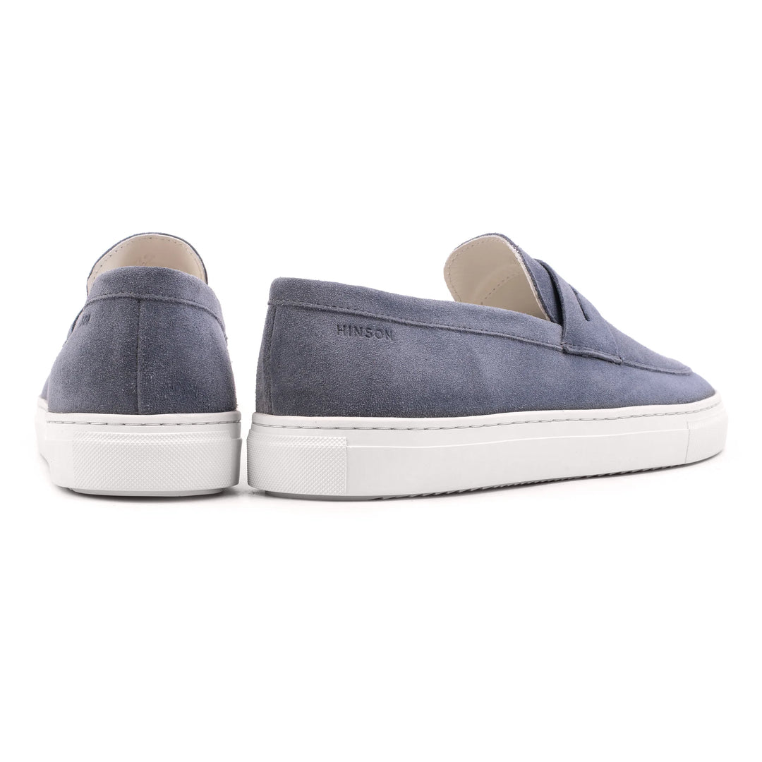 MALTON LOAFER SADDLE Denim kék Suede