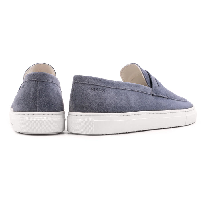 MALTON LOAFER SADDLE Denim kék Suede