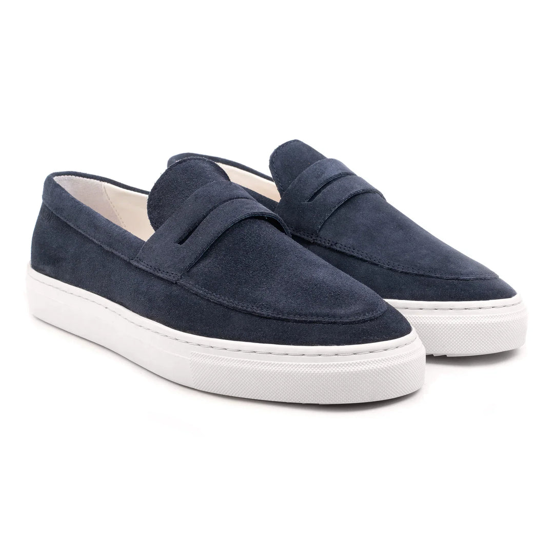 MALTON LOAFER SADDLE Dk. kék Suede