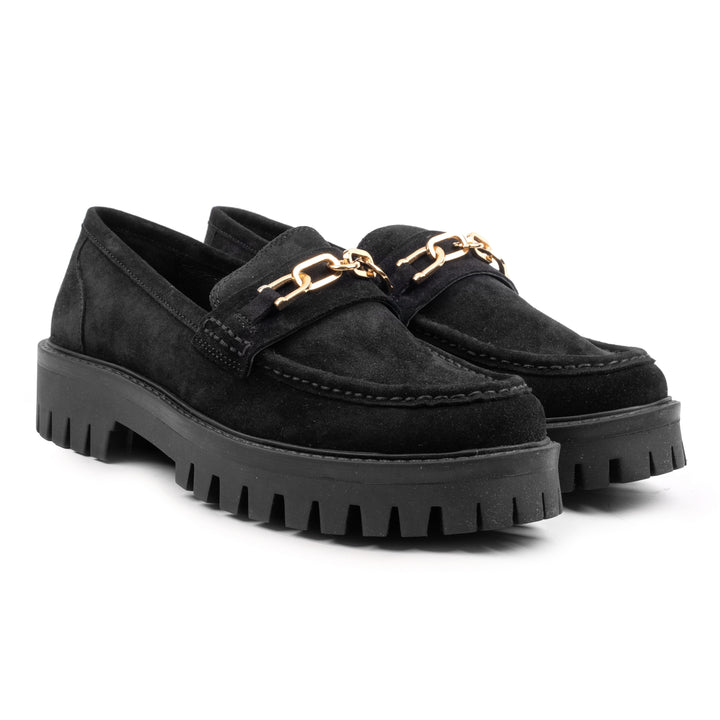 FOZA LOAFER fekete Velour