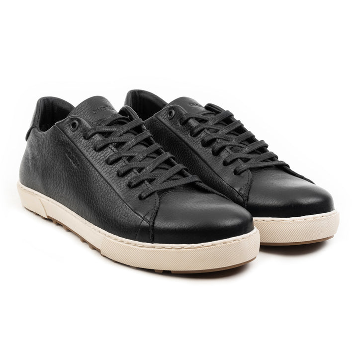 BELGRADO BASE LOW fekete mart bőr sneaker