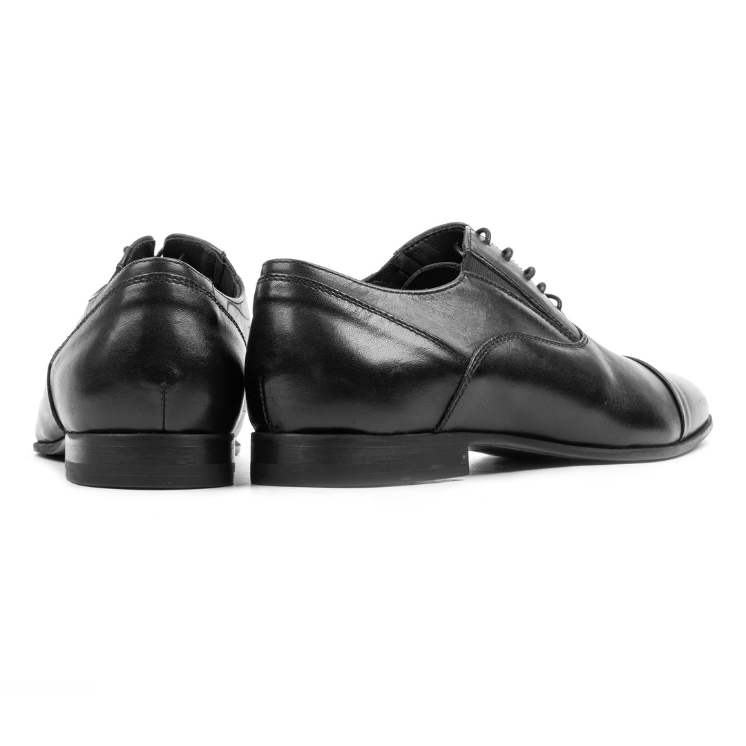 LOOP GUSSET OXFORT Fekete bőr