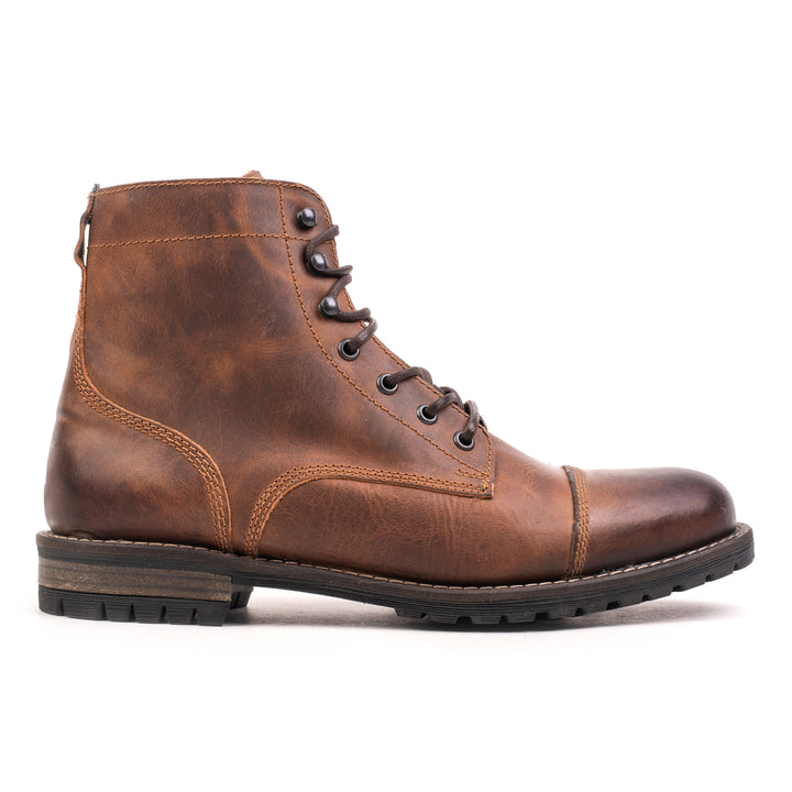 GORDON TOE CAP BOOT Piele Naturală Bruciato csizma