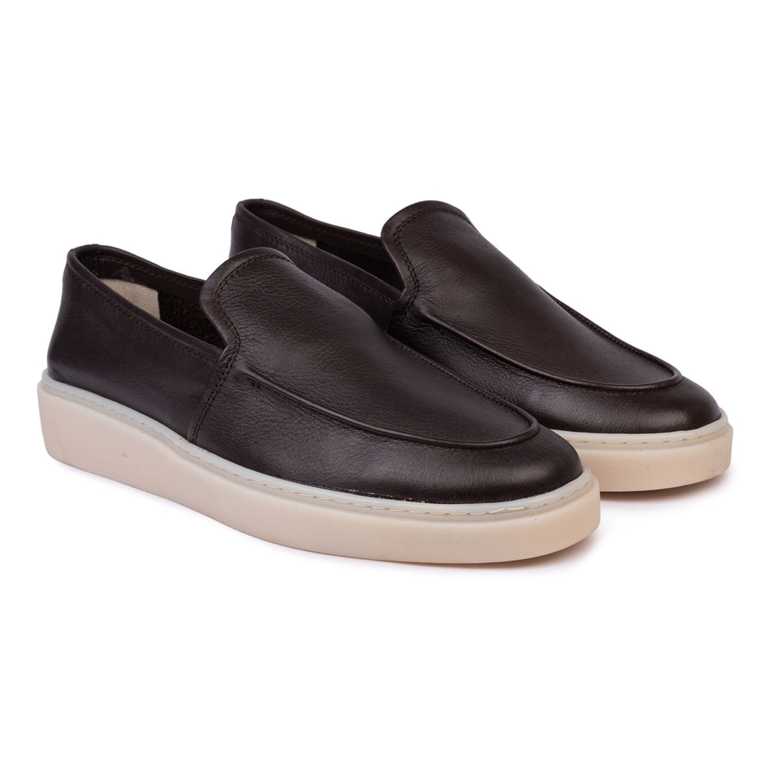 Férfi sötétbarna loafer