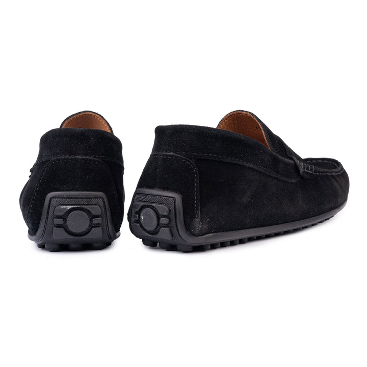 Bjorn fekete velúr loafer