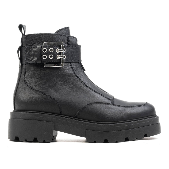SHARI ANKLE CIPZÁROS Fekete bőr