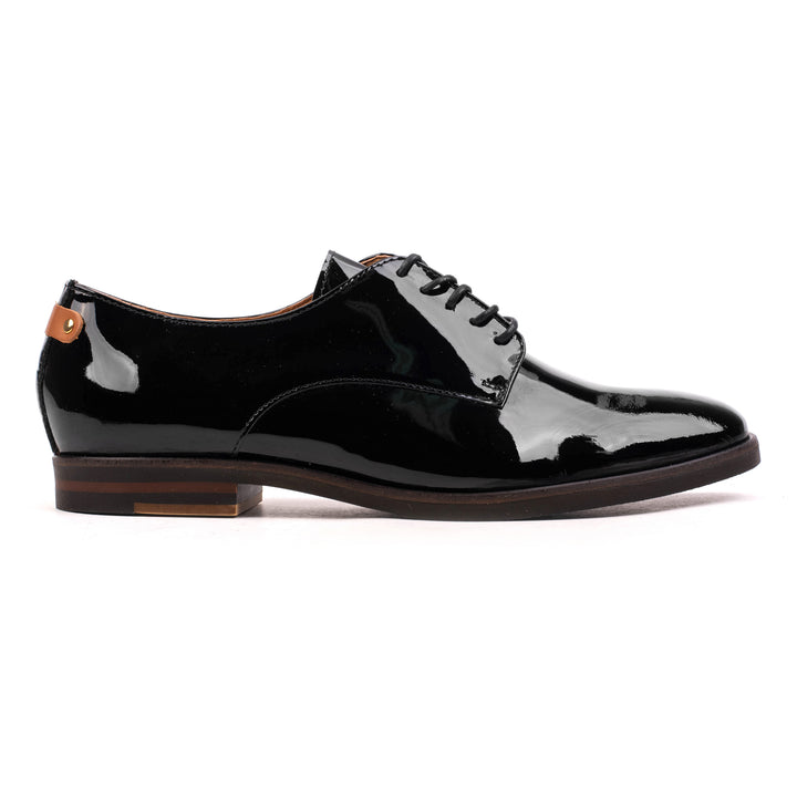 LIDIA OXFORT APL fekete bőr Patent sneaker