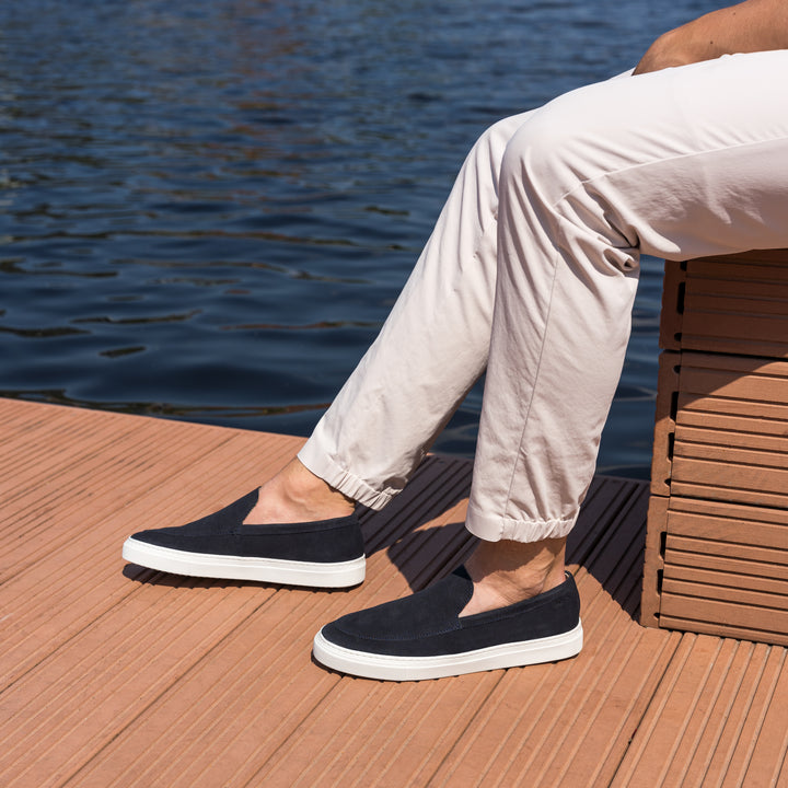 MALTON LOAFER Sötétkék velúr