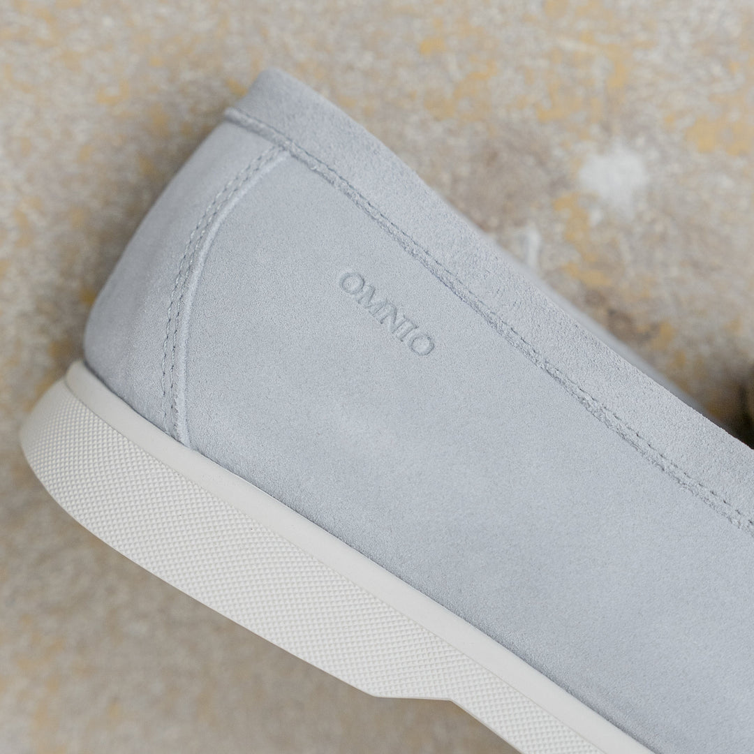 ACE LOAFER MOC Világoskék Velúr