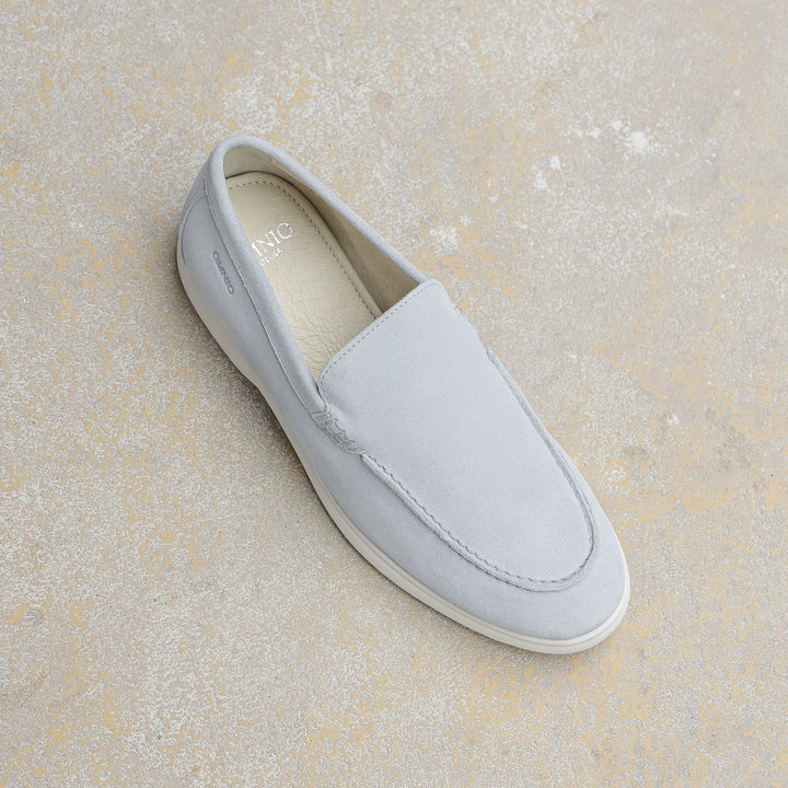 ACE LOAFER MOC Világoskék Velúr