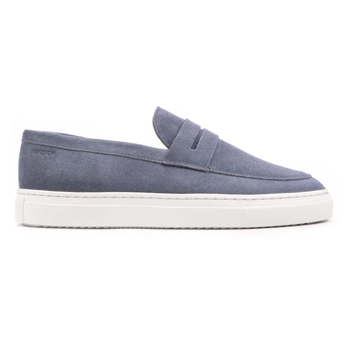 MALTON LOAFER SADDLE Denim kék Suede