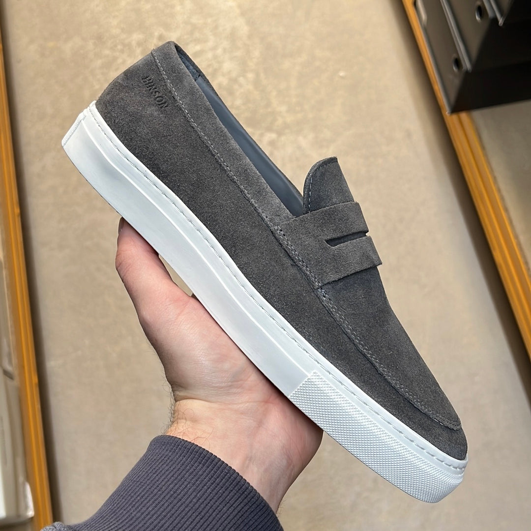 Malton loafer nyereg gri