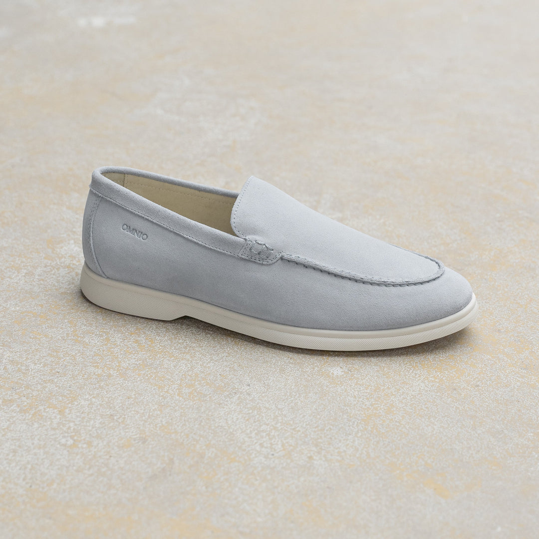ACE LOAFER MOC Világoskék Velúr