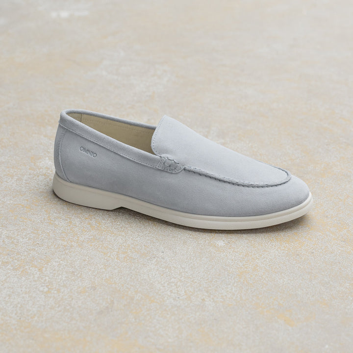 ACE LOAFER MOC Világoskék Velúr