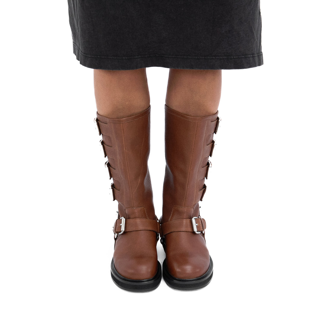 CANTALOUPE HIGH BOOT Rich Tan bőr csizma