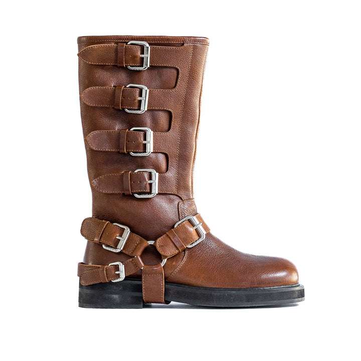 CANTALOUPE HIGH BOOT Rich Tan bőr csizma