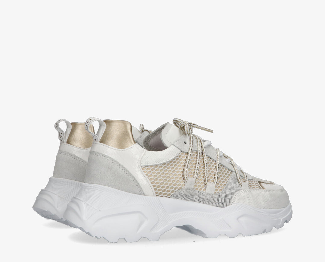 Alicia fehér/arany tornacipő