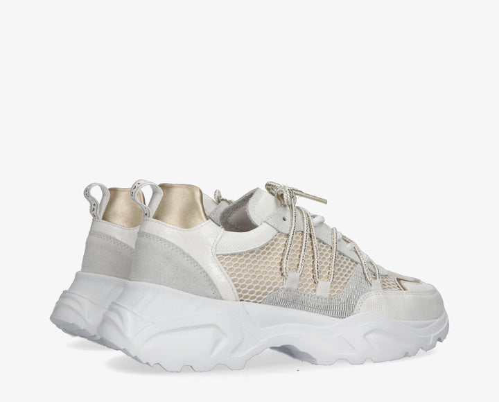 Alicia fehér/arany tornacipő