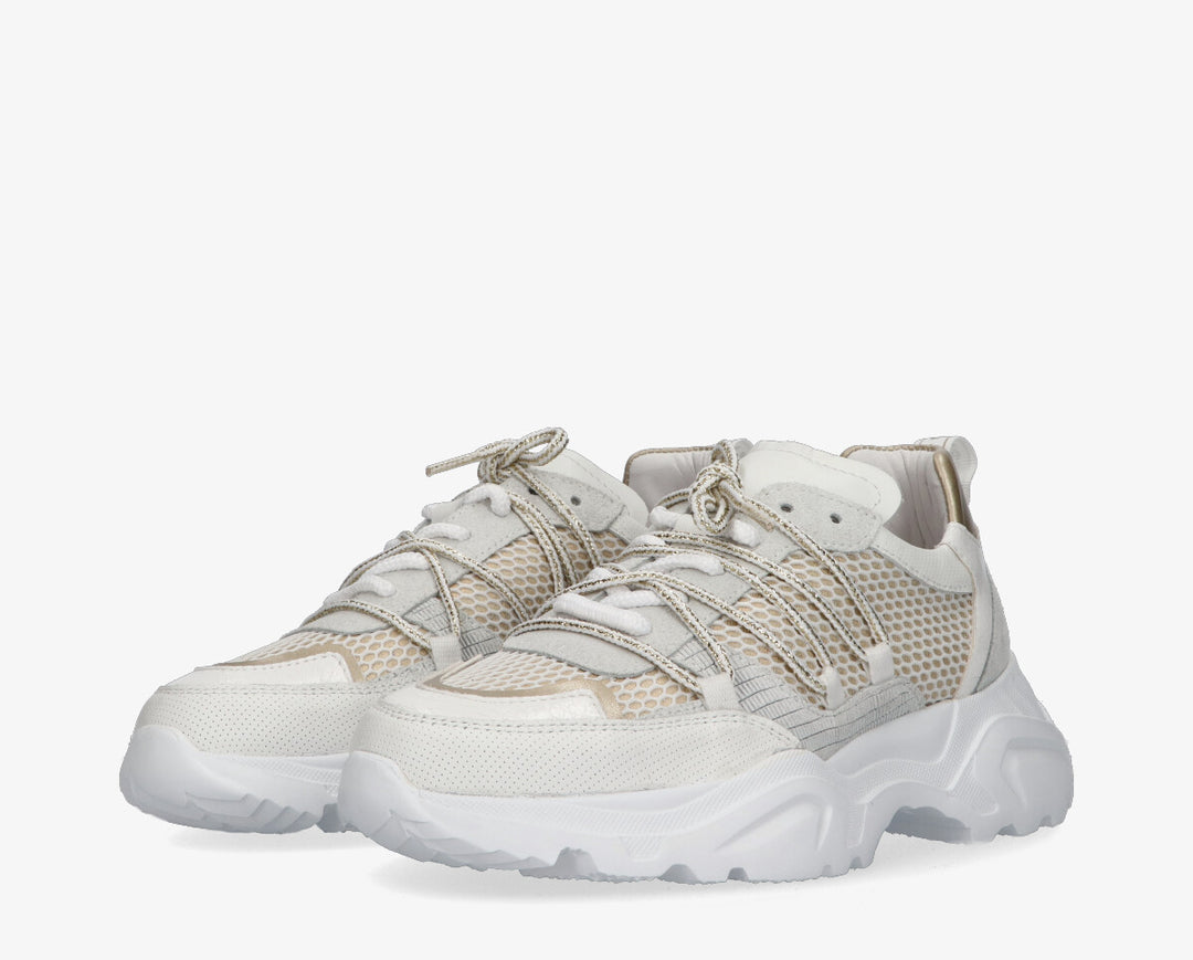 Alicia fehér/arany tornacipő