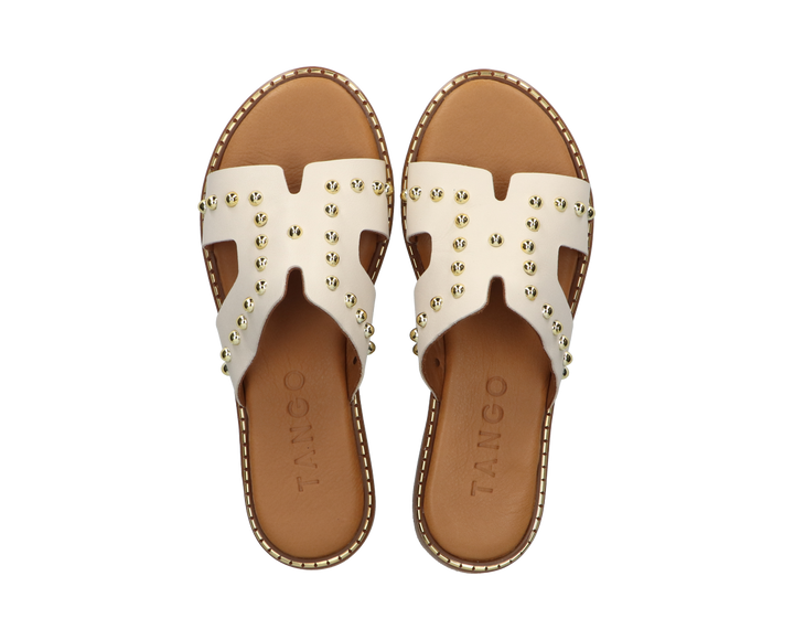 Audrey papucs szegecsek fehér