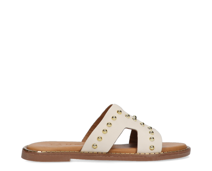 Audrey papucs szegecsek fehér