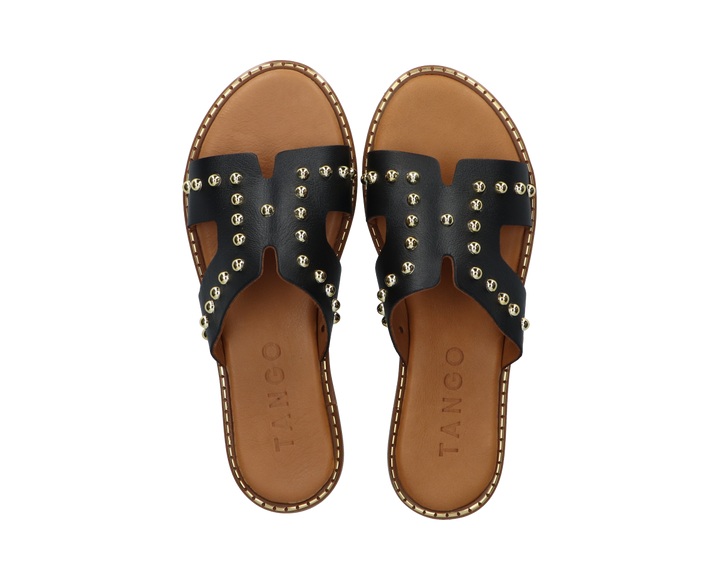 Audrey szegecses papucs fekete