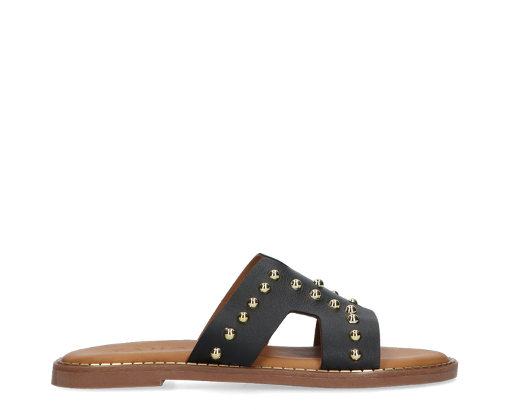 Audrey szegecses papucs fekete