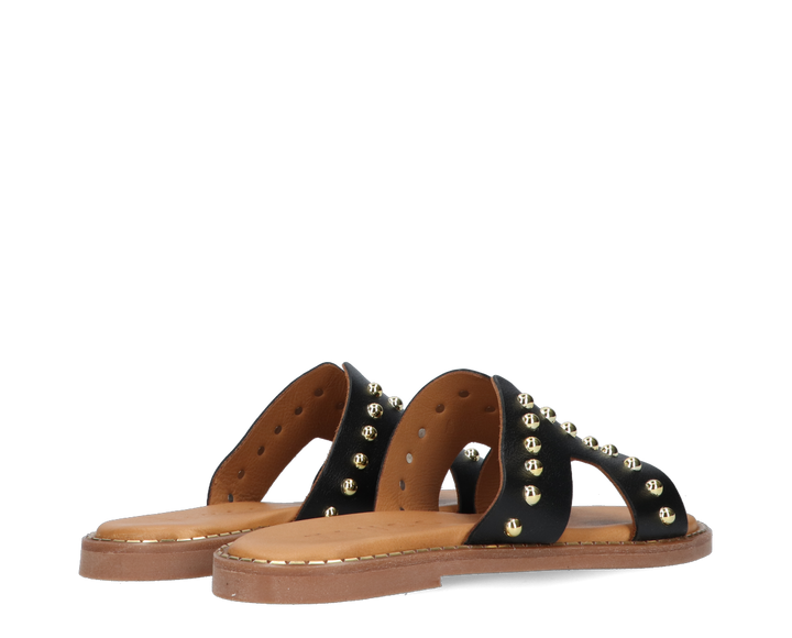 Audrey szegecses papucs fekete