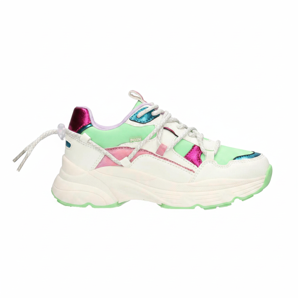 Madee sneaker alb/verde