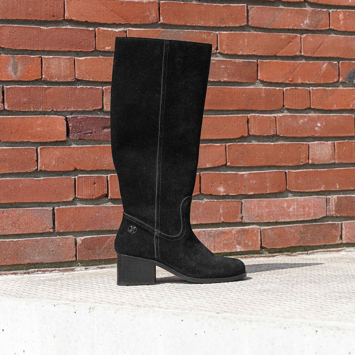 FREY HIGH BOOT fekete velúr